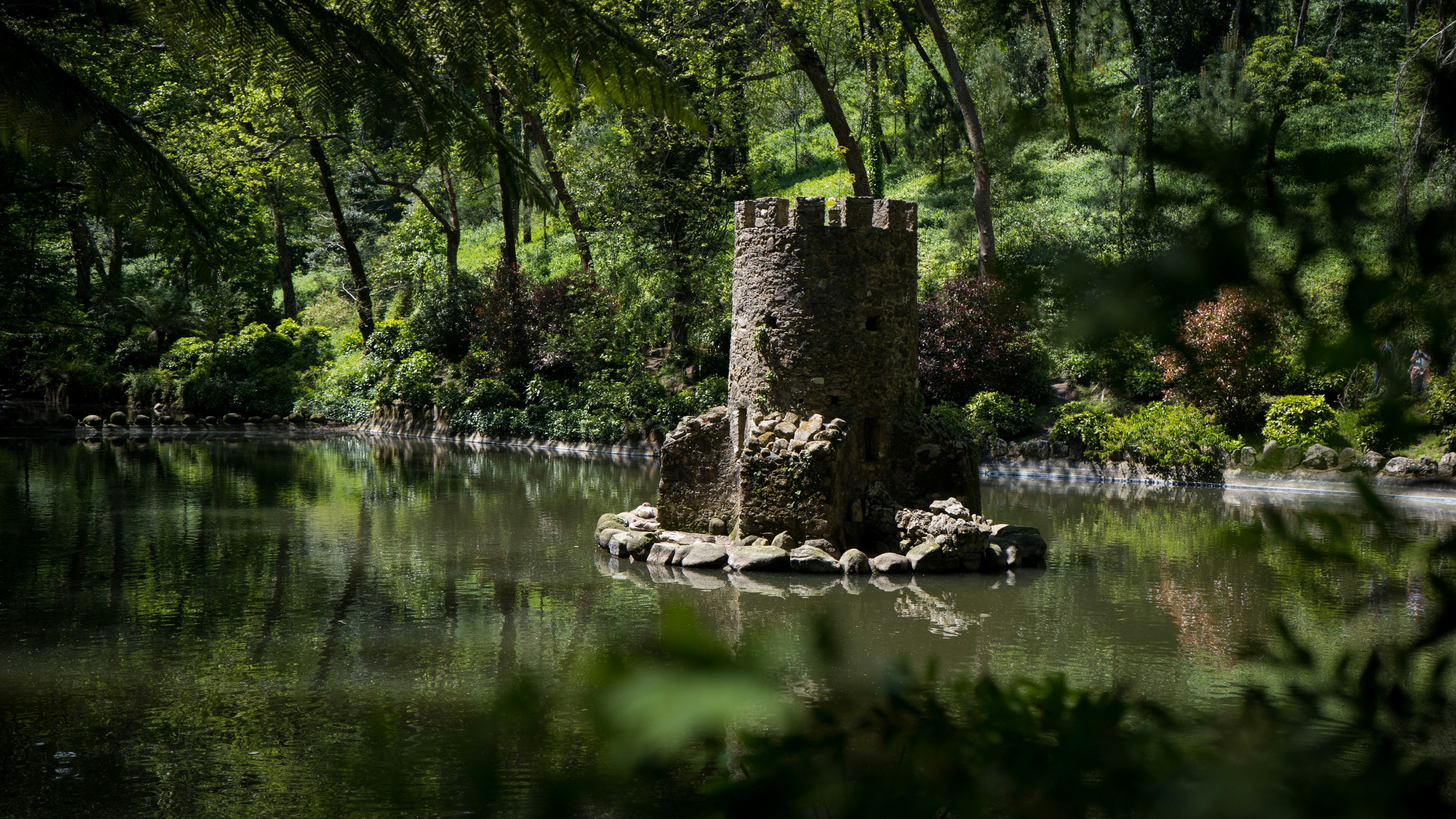 building near body of water